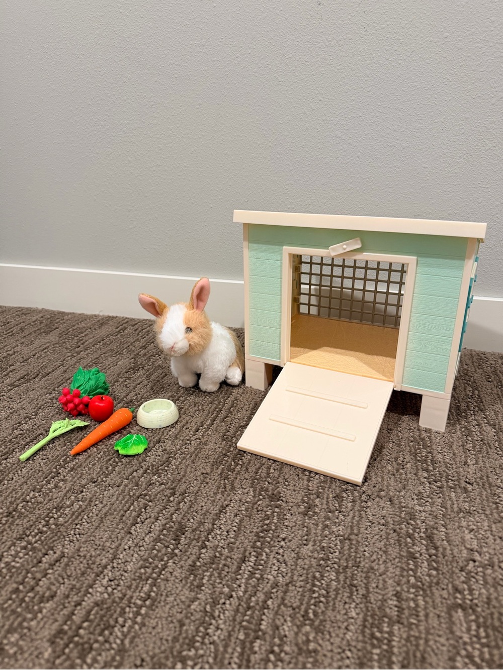 Our Generation – plush Bunny Hutch Playset Rabbit Stuffed Animal